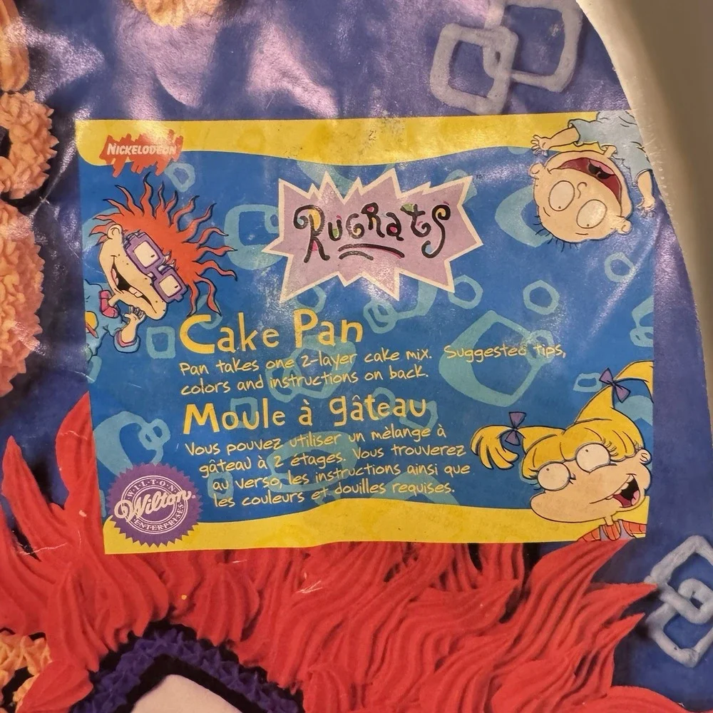 Nickelodeon Rugrats Wilton Cake Mold Pan w Insert w Tips 1998 Viacom NOS Vintage